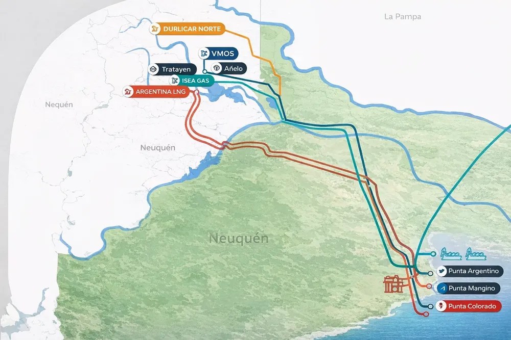 Cuatro proyectos estratégicos están transformando a la provincia en la puerta de salida de la energía argentina al&nbsp;mundo