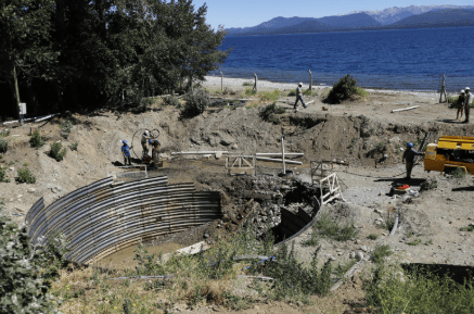 Weretilneck puso en marcha una obra histórica de agua potable para más de 75 mil vecinos de Bariloche